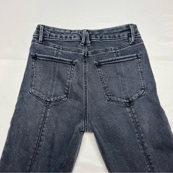 Good American Classic Slim Bootcut Jeans Split Hem 90s - Picture 12 of 13